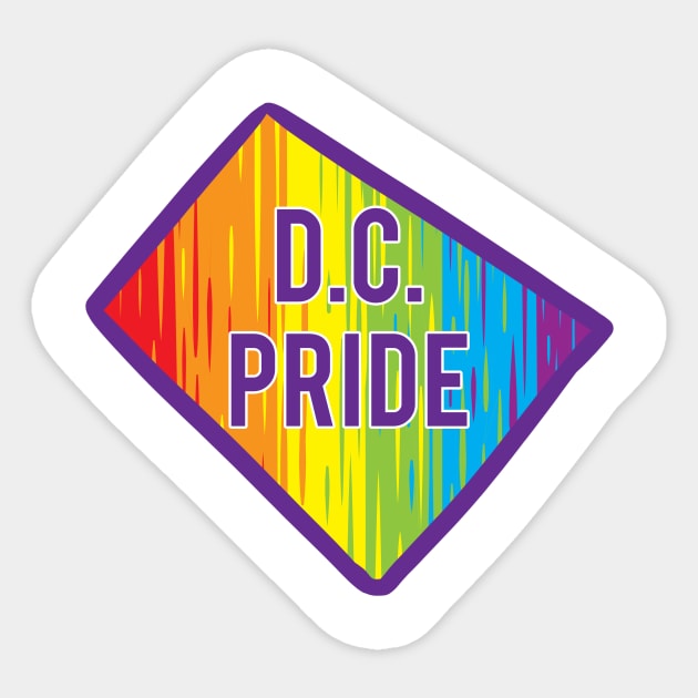 DC Pride Sticker by Manfish Inc.